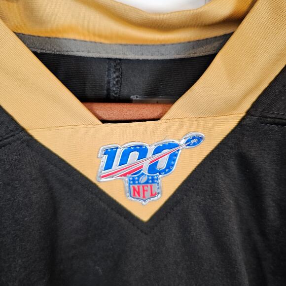RARE Nike Drew Brees XL Black Saints NFL 100 Vapor Limited On Field Jersey NWT - Picture 6 of 6